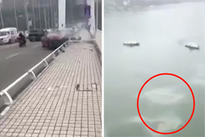 重庆一大巴车坠江——目前正在搜救