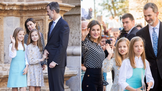 2位西班牙王室小公主清新脱俗