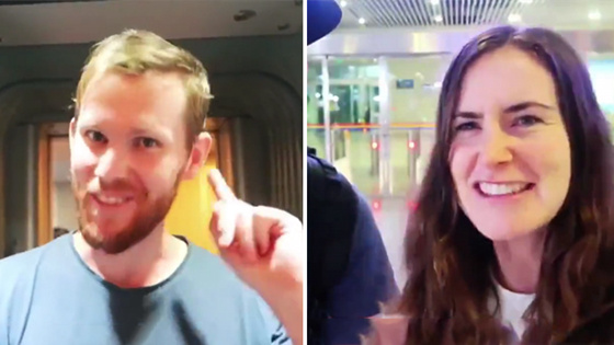 外国情侣首次体验中国高铁 看看都有啥感慨