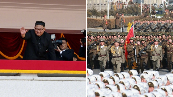 现场视频：朝鲜举行盛大阅兵式庆祝建国70周年