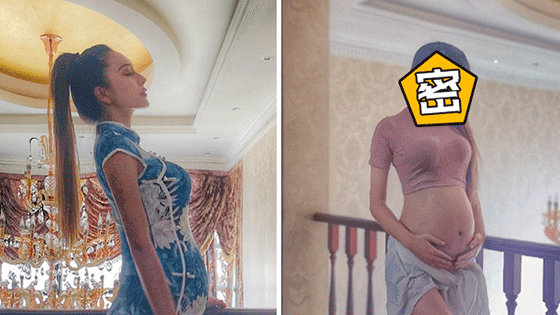 网红最美孕妇靠大肚写真走红