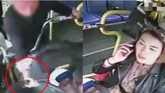 老汉多次抢夺公交方向盘 女司机刹车后气哭