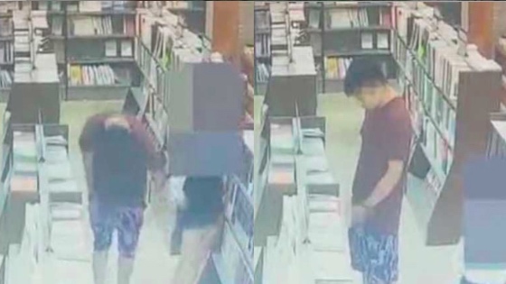 13岁女孩独自逛书店 遭陌生男子撩裙猥亵