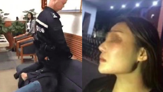 女子遭警察膝盖暴力锁喉 警方：警告无效