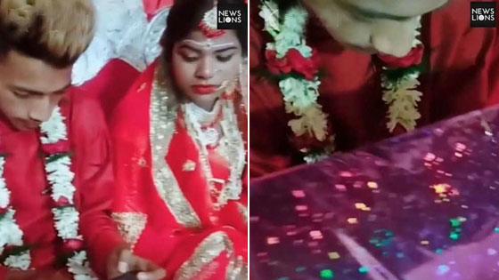 整场婚礼新郎忙着“吃鸡” 新娘 : 还结婚吗 ?