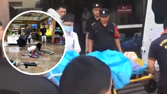 深圳男童被高空坠下的窗户砸倒 监控拍下惊心一幕