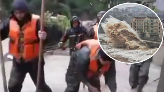 台风堰塞湖决堤困120人，已致18死