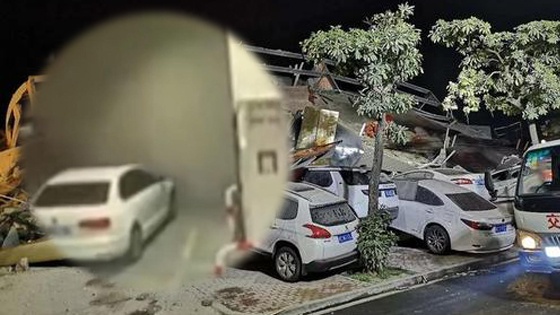 泉州坍塌酒店公共画面曝光 大楼坍塌仅用时两秒