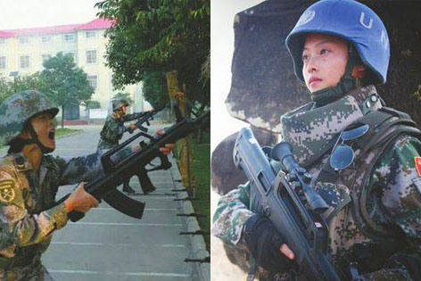 成都妹子非洲维和一年 荣获和平荣誉勋章