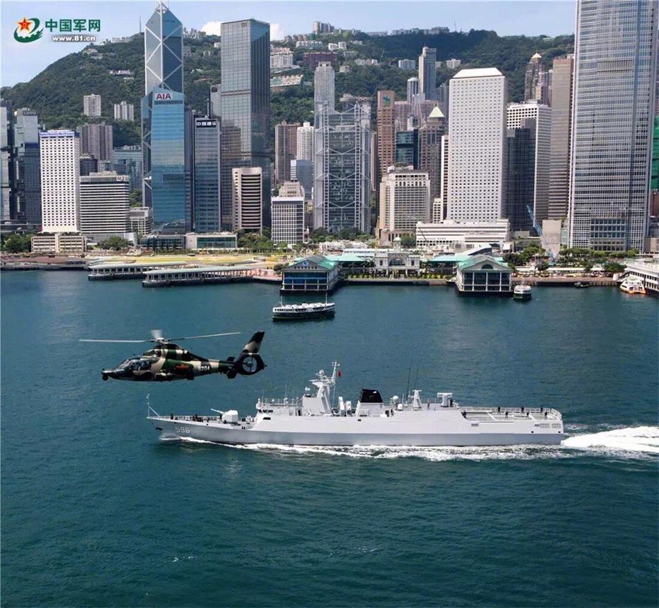 驻港部队海军首舰惠州舰