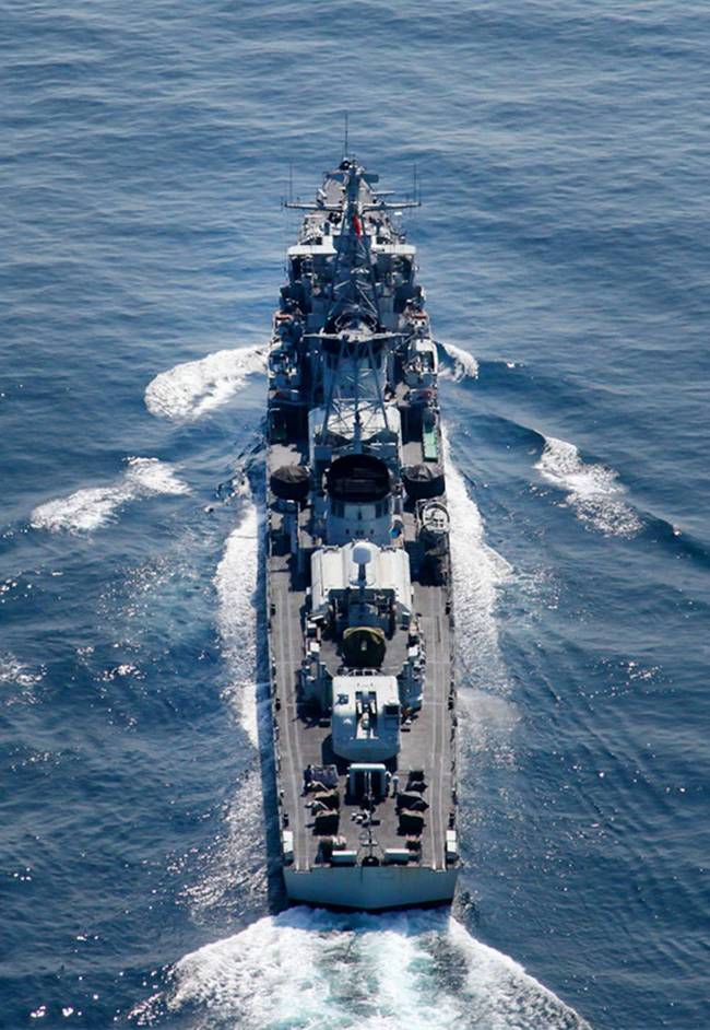 俯瞰中国战舰!换个角度俯瞰更显威猛