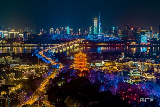  武汉城市夜景（央广网发 沈哲 摄）