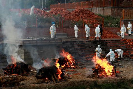  尼泊尔火葬场。/IC Photo