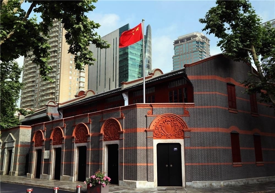  位于上海兴业路76号的中共一大会址（2021年6月1日摄）。新华社记者 刘颖 摄