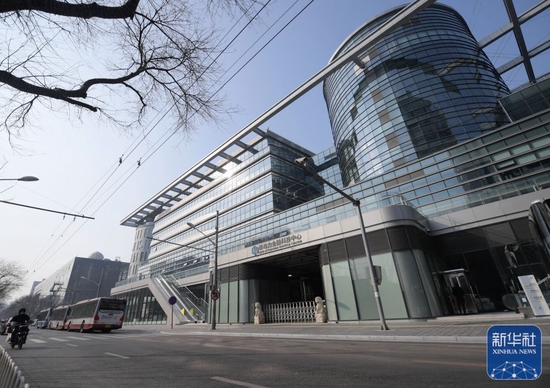  这是2021年2月25日拍摄的北京新动力金融科技中心。新华社记者 张晨霖 摄