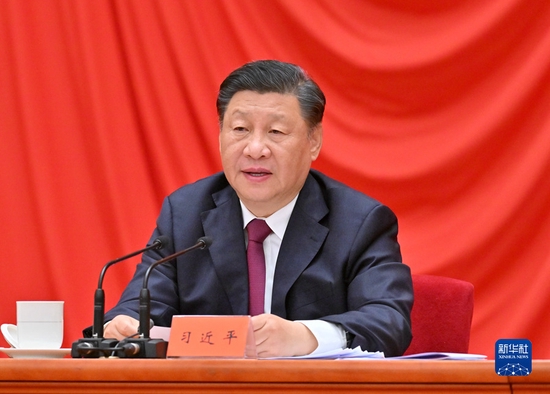  5月10日，庆祝中国共产主义青年团成立100周年大会在北京人民大会堂隆重举行。中共中央总书记、国家主席、中央军委主席习近平在大会上发表重要讲话。新华社记者 岳月伟 摄