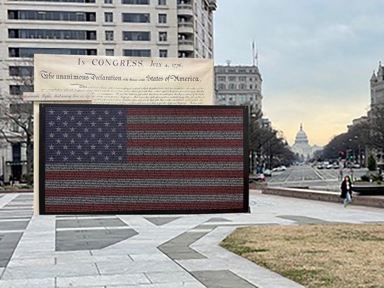 【世界说】“可剥夺的生命权”——美国艺术家揭开星条旗下的枪“殇”