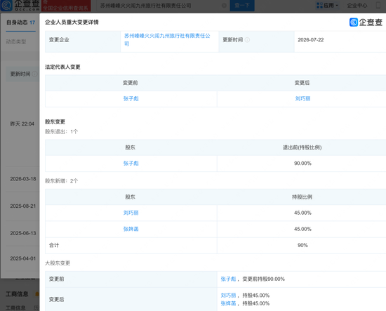 张雪峰女儿张姩菡再接手三家公司，张雪峰妻子李丽婧任峰学蔚来董事