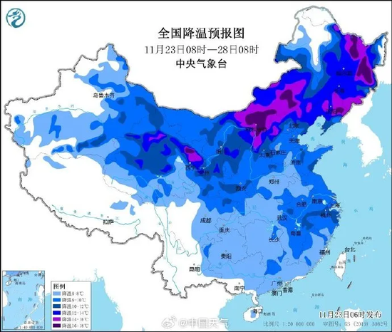 降温超16℃ 今冬首场寒潮携暴雪来袭！将影响超25省份