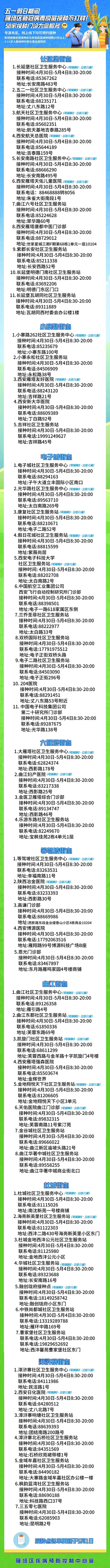 这类情况将被赋灰码！西安多区最新通知：正常开展！下周上班时间有变，速看