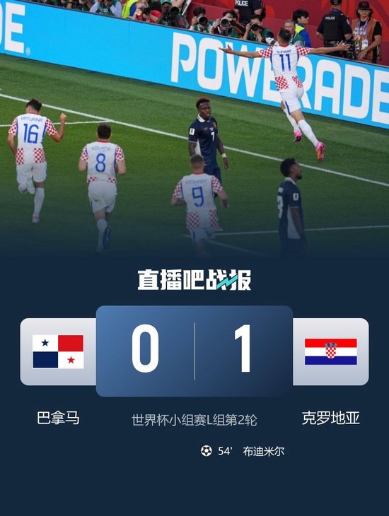 首胜！克罗地亚1-0送巴拿马两连败出局 布迪米尔制胜