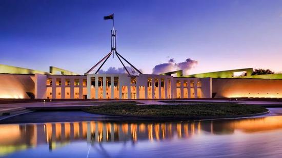 澳大利亚国会大厦外观。来源：7NEWS