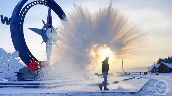 漠河极寒-51℃破54年来最冷纪录,当地人称“冷到冒白烟”_新浪新闻