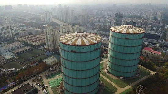 记忆中那两个巨型 大绿罐 要拆了 未来将建成西上海健身集聚中心 手机新浪网