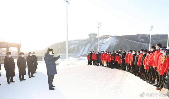 2021年1月19日，习近平考察北京冬奥会、冬残奥会张家口赛区。