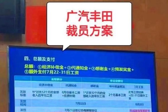 广汽丰田回应裁员千人传闻