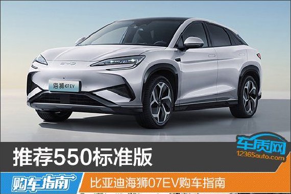 推荐550标准版 比亚迪海狮07EV购车指南