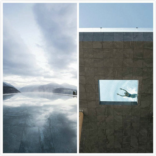 世界最可怕游泳池 不仅“悬空”底部还透明