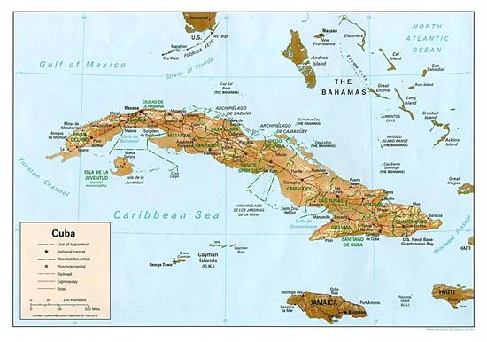 古巴是加勒比海最大的岛屿，从卫星上看宛若一只鳄鱼，因此它又有 “EL Cocodrilo” 的别称