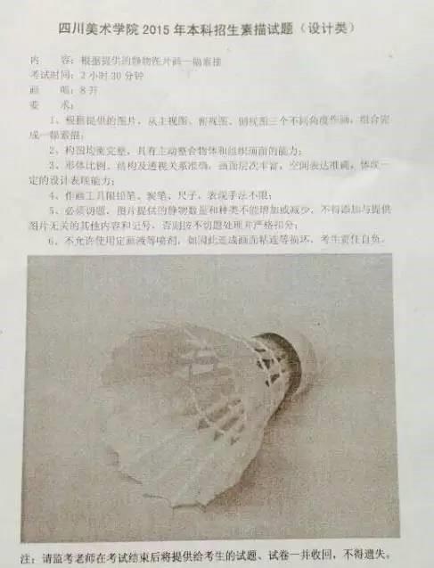 美术艺考十大奇葩考题