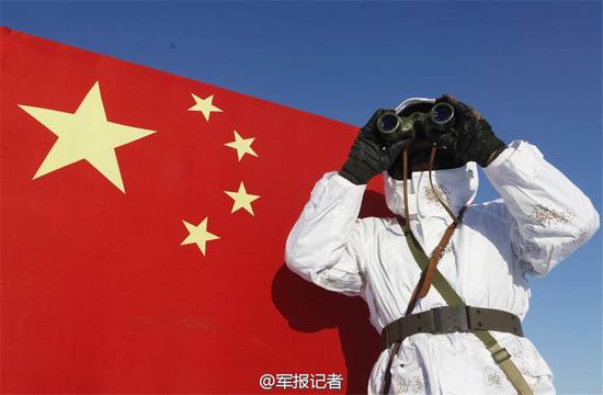 中国军人零下27度仍训练