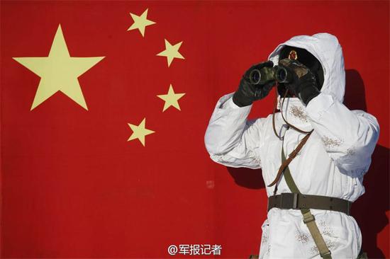 中国军人零下27度仍训练