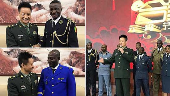 1月13日晚间，有人在网上发布了一段视频，内容为19名留学生身着军装，演唱中国军歌《我是一个兵》与《我爱祖国的蓝天》的片段。据称，表演者为空军指挥学院的留学生们，1月12日，他们与阎维文等歌唱家排演元宵节电视节目。