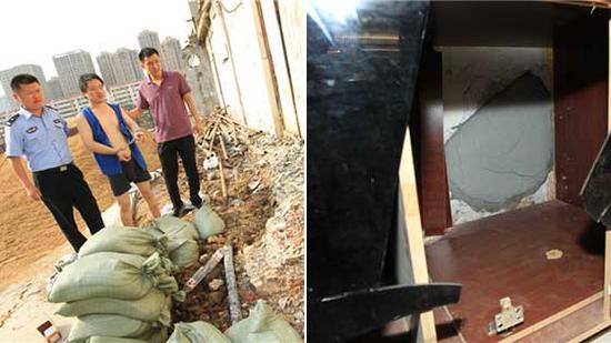 金店被凿壁洗劫，刑警入藏追捕挖出成堆金银。