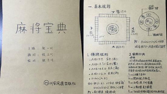 网友亲手制作的麻将宝典 包学包会