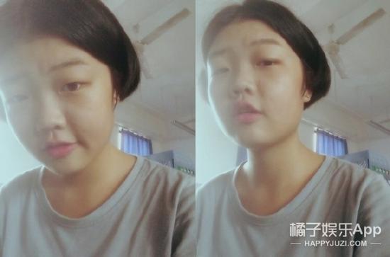 但我觉得还好吧，不是很像，用姑娘的话说就是眼睛小了点...