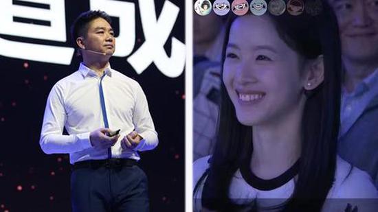 奶茶妹妹现身京东年会