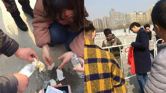 女生被喷辣椒水