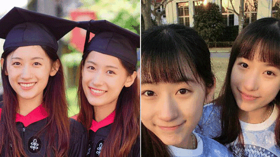 美女双胞胎学霸 孙雨朦 孙雨彤