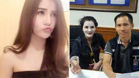 泰国分尸案主嫌犯竟是性感美女 审讯前只顾打扮