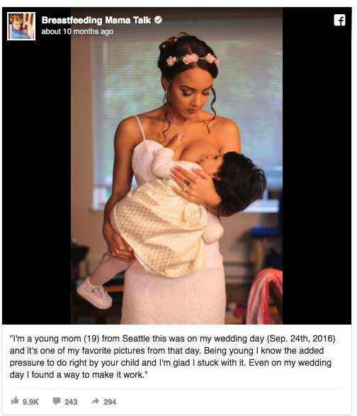 后来许多女网友也一起分享了婚礼哺乳照，让大家看到当妈妈是一件多么伟大、不容易的事！