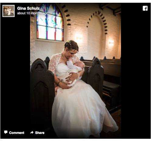 后来许多女网友也一起分享了婚礼哺乳照，让大家看到当妈妈是一件多么伟大、不容易的事！