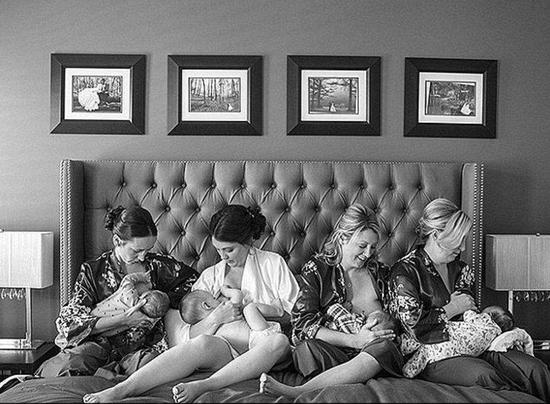 后来许多女网友也一起分享了婚礼哺乳照，让大家看到当妈妈是一件多么伟大、不容易的事！