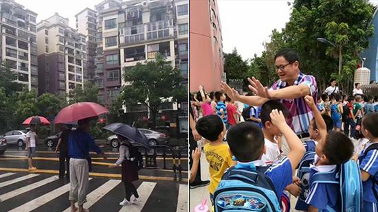  这名校长通知停课的照片火了