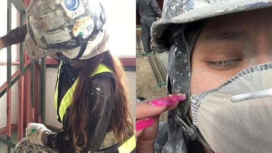 这样的工人太犯规！日本美女油漆工走红