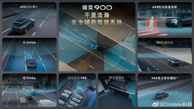 领克900千里浩瀚安全辅助系统